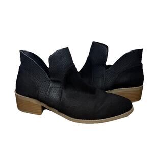 American Eagle Boots Womens 8.5 Black Ankle Booties Low Heels Casual